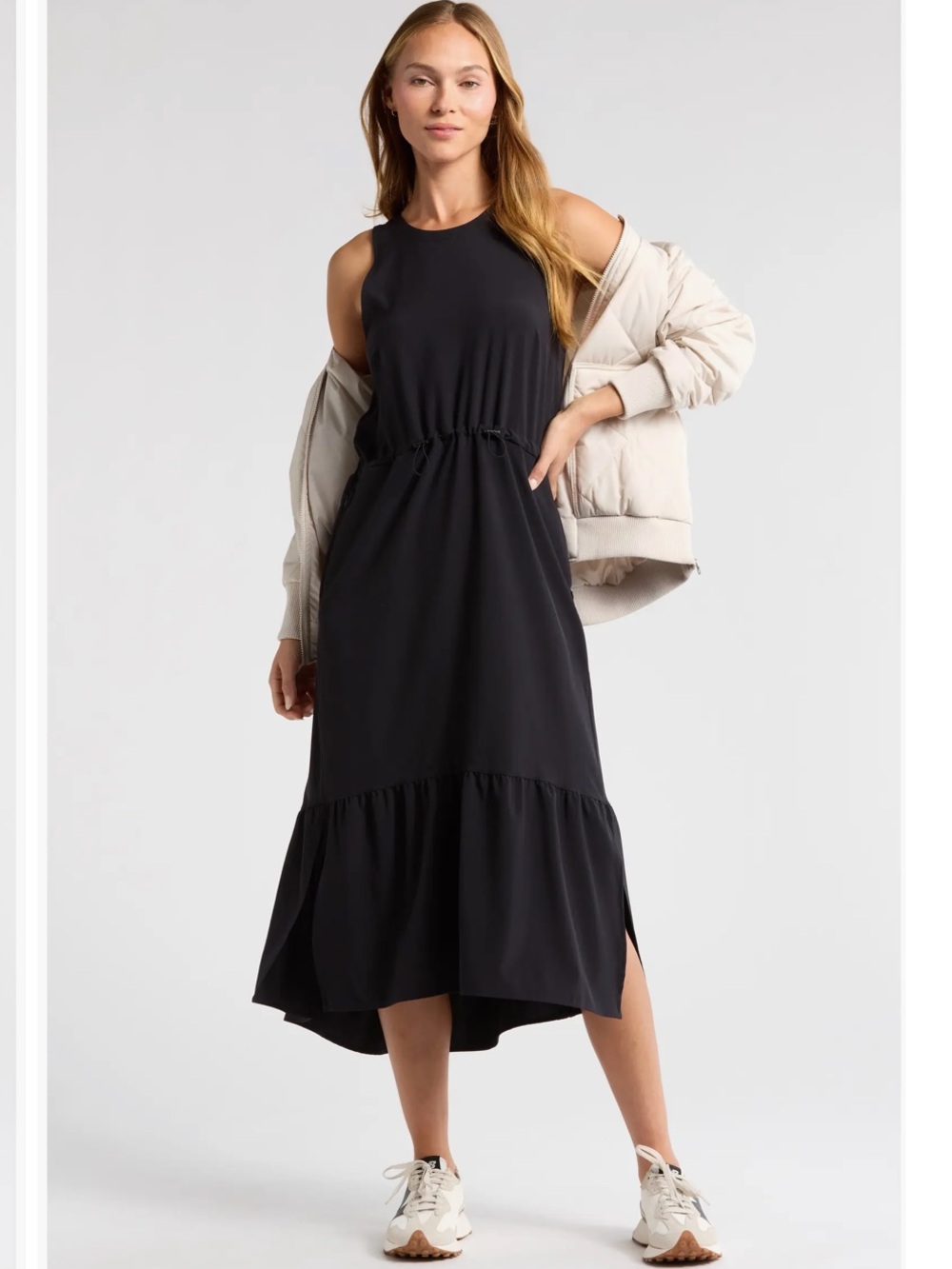 Zella Pursuit Tiered Midi Dress - Picture 4 of 9